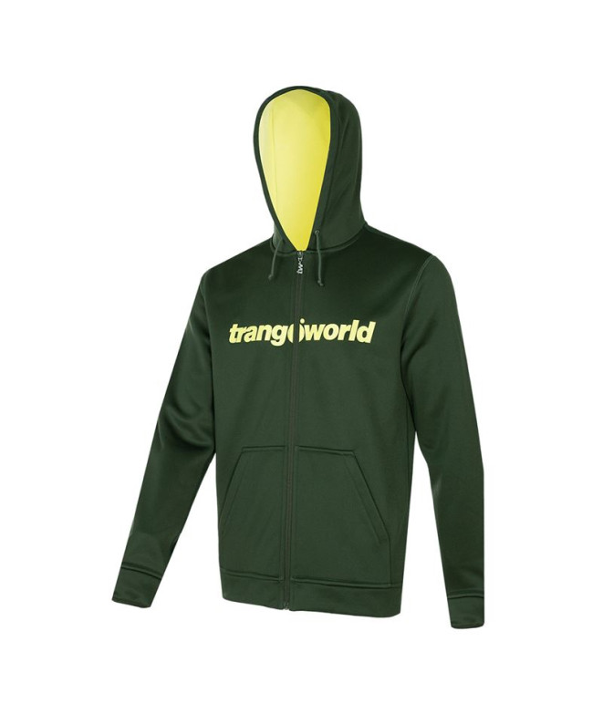 Chaqueta con Capucha verde de montaña Trangoworld Ripon Hombre