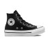 Zapatillas negras Converse Chuck Taylor All Star EVA Lift Leather Niña