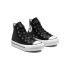Zapatillas negras Converse Chuck Taylor All Star EVA Lift Leather Niña
