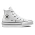 Chaussures blanches Converse Chuck Taylor All Star EVA Lift Leather Fille