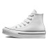 Chaussures blanches Converse Chuck Taylor All Star EVA Lift Leather Fille