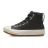 Chaussures noires Converse Chuck Taylor All Star Berkshire Leather Fille