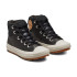 Chaussures noires Converse Chuck Taylor All Star Berkshire Leather Fille