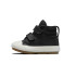 Chaussures noires Converse Chuck Taylor All Star Berkshire 2V Leather Bébé