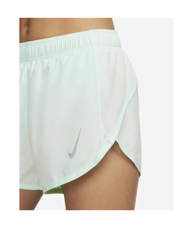 Pantalones verdes cortos de running Nike...
