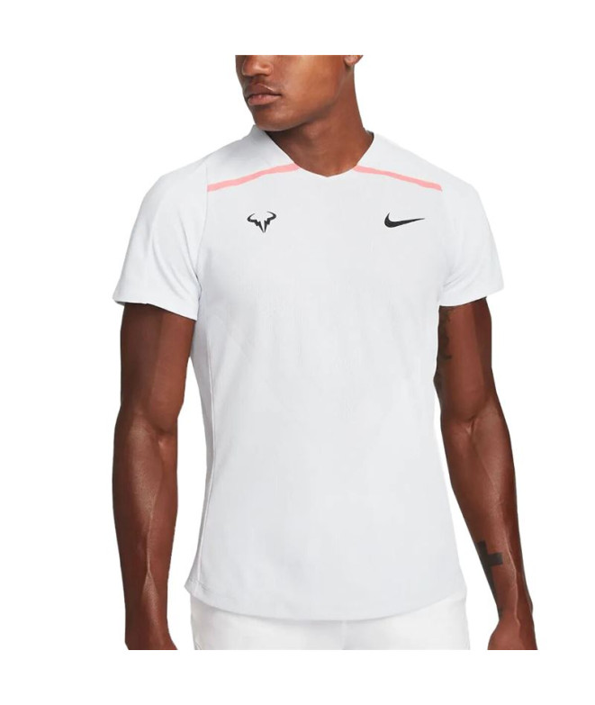 Camiseta blanca de tenis Nike Court Dri-FIT ADV Rafa Hombre