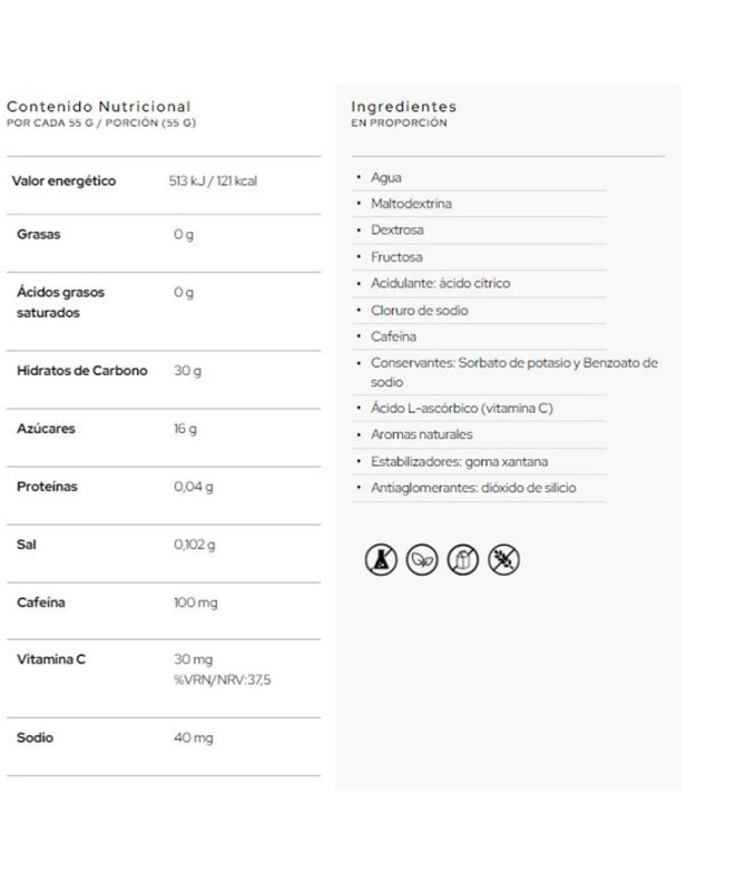 Gel Energético Santa Madre Cola Con Cafeína
