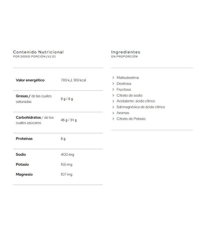 Boisson Glucides Santa Madre Carbofuel Citron