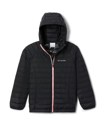 Chaqueta de montaña Columbia Powder Lite Hooded Niña Black