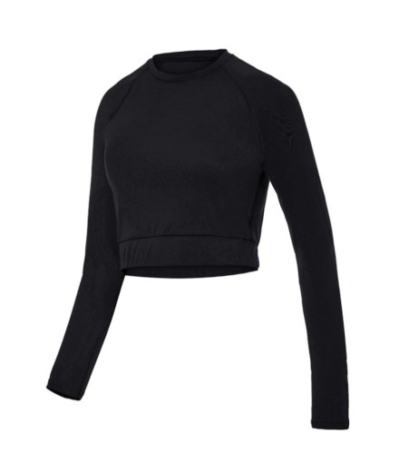 T-shirt de fitness Joluvi Mavi Long Noir Femme