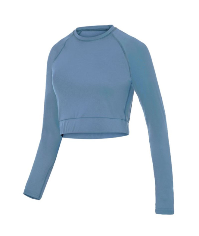 Camiseta de fitness Joluvi Mavi Long Azul Mujer