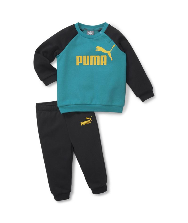 Conjunto Puma Minicats Essentials Raglan Azul bebé