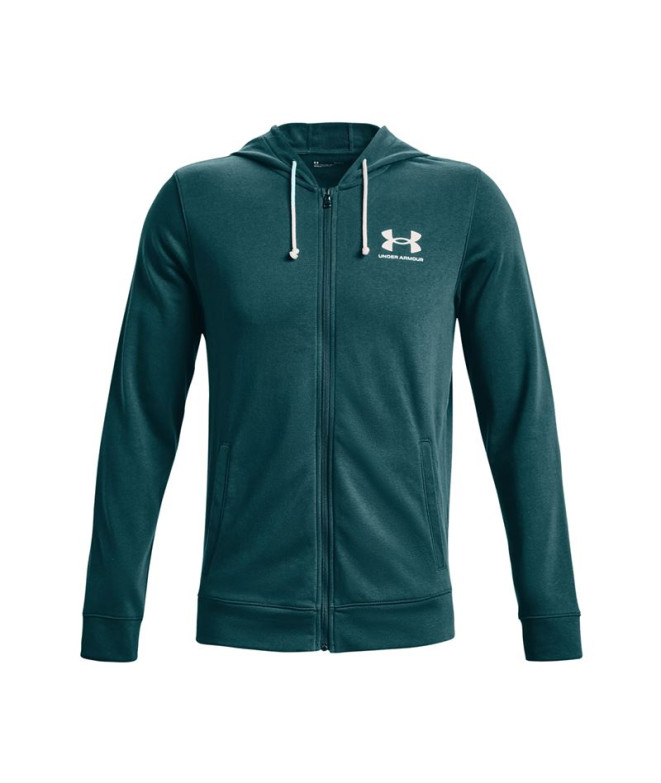 Veste turquoise Under Armour Rival Terry Man
