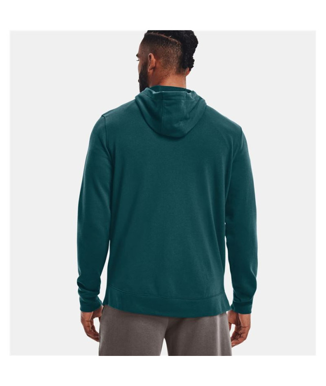 Veste turquoise Under Armour Rival Terry Homme