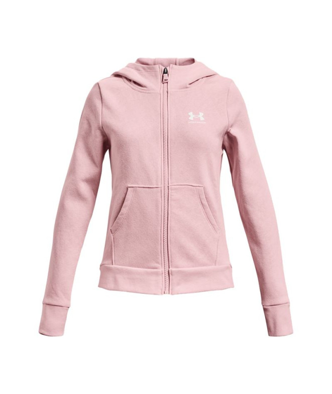 Casaco cor-de-rosa Under Armour Casaco Rival Fleece para rapariga