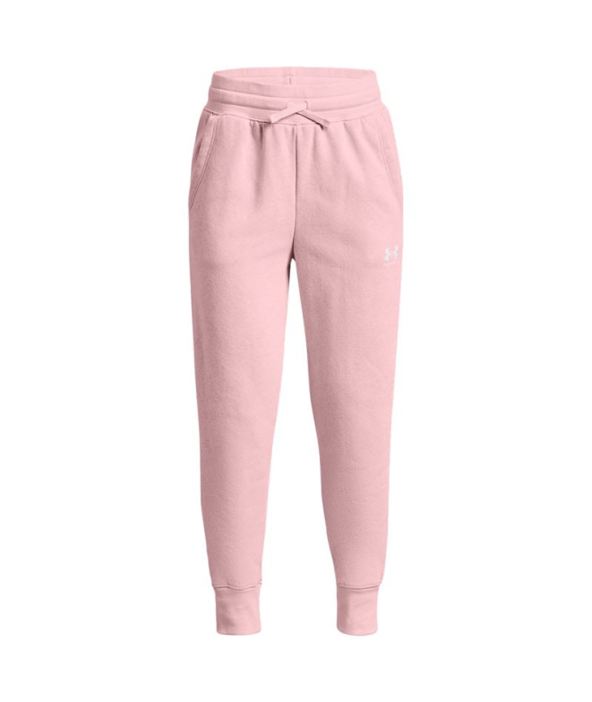 Calças compridas cor-de-rosa Under Armour Rival Fleece Calças de menina