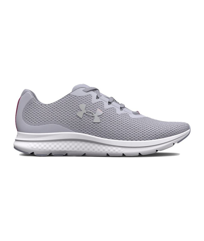 Zapatillas grises de running Under Armour Iridescent Charged Impulse 3 Mujer