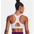 Brassiere de sport Under Armour heatGear Mid blanc Femme