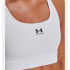 Brassiere de sport Under Armour heatGear Mid blanc Femme