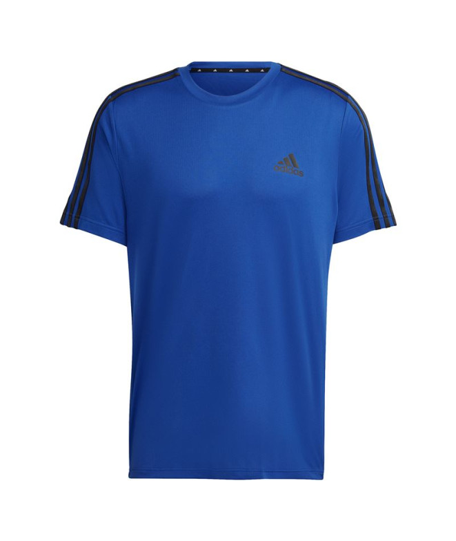 Camiseta de training adidas Aeroready Designed To Move 3 Stripes azul Hombre