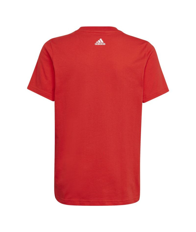 Camiseta adidas Essentials Roja Infantil