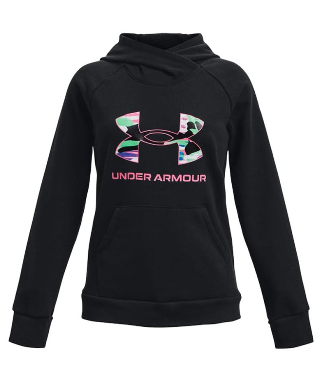 Sweatshirt Under Armour Rival Fleece Big Logo Girl's Preto