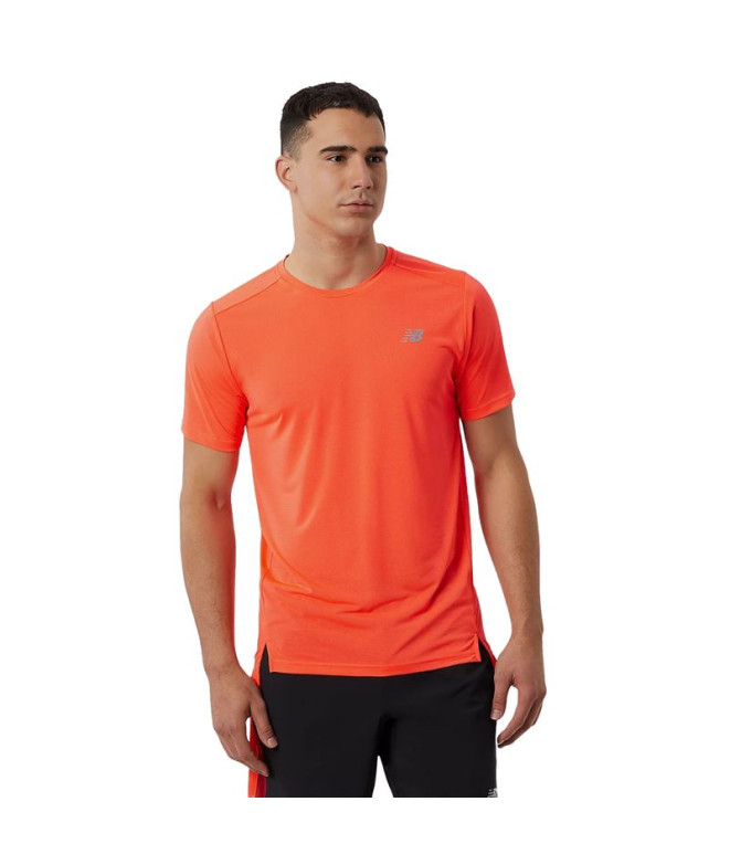 Camiseta de running New Balance Accelerate Orange Homem