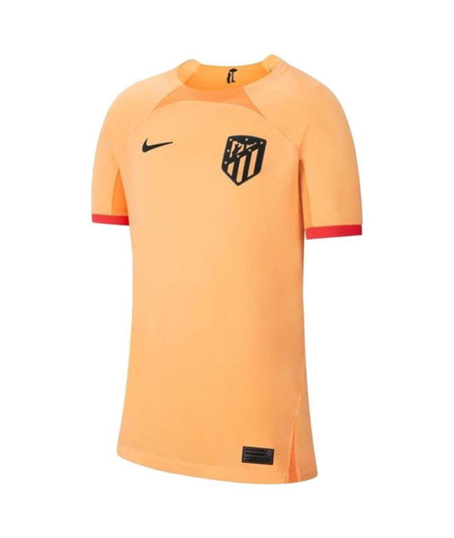 Camisola de futebol laranja do Atlético de Madrid Nike Camisola de futebol para rapazes do Atlético de Madrid