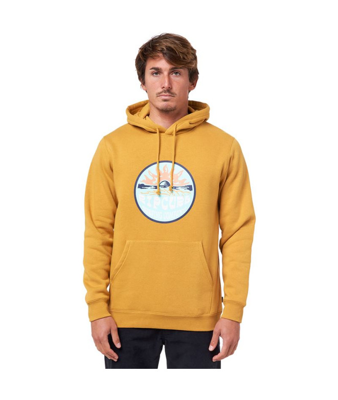 Moletom com capuz amarelo Rip Curl Down The Line Men's