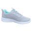 Zapatillas Skechers Dynamight 2.0-Social Mujer Gray Mesh/Aqua Trim