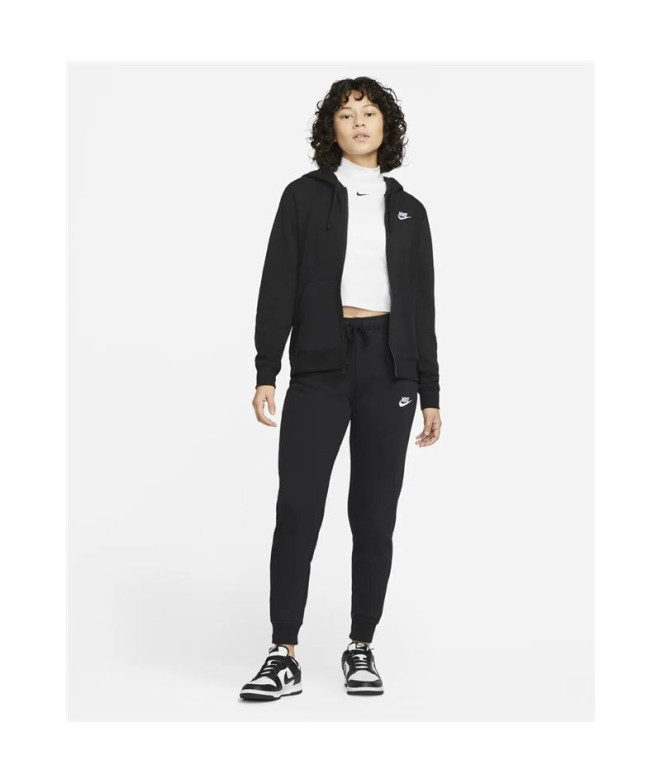 Chaqueta Nike Sportswear Club Fleece negro Mujer