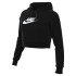 Sudadera Nike Sportswear Club Fleece negro Mujer