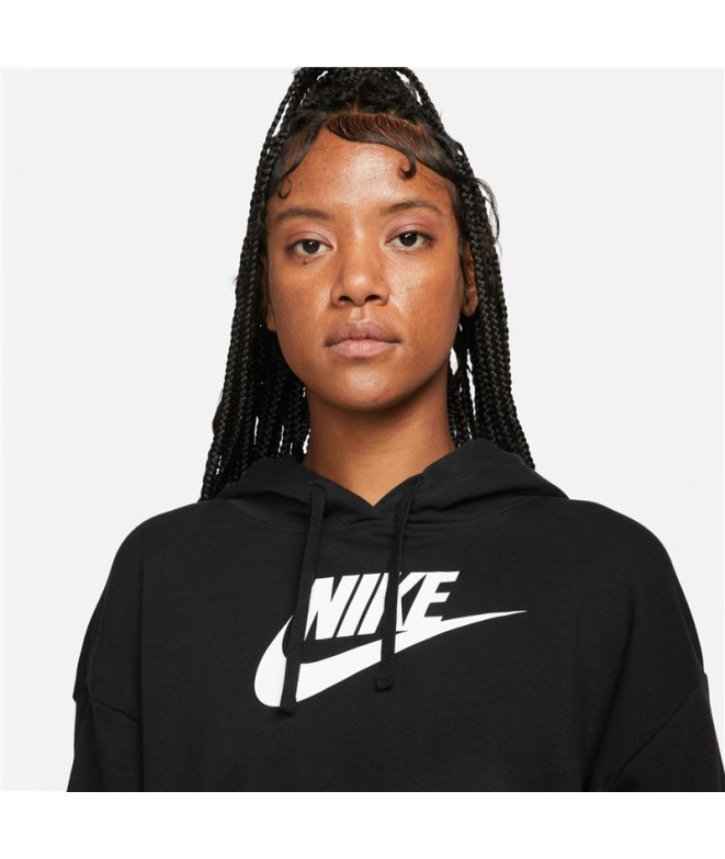 Sudadera Nike Sportswear Club Fleece negro Mujer