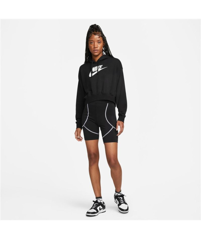 Sudadera Nike Sportswear Club Fleece negro Mujer