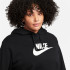 Sweatshirt Nike Sportswear Club Fleece Large size black Women's