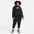 Sudadera Nike Sportswear Club Fleece Talla grande negro Mujer
