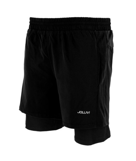 Pantalons running Joluvi de Meta Duo Black Homme