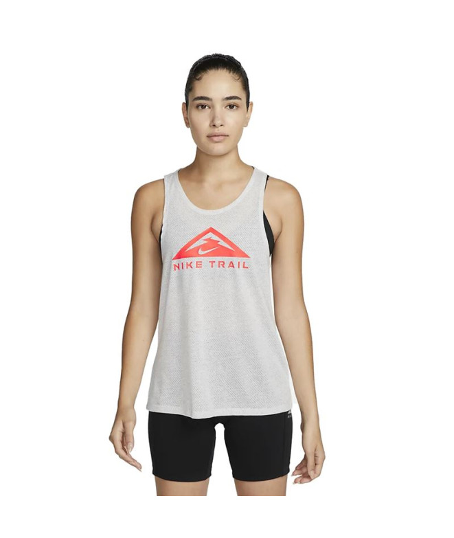 T-shirt de trail running Nike Dri-FIT cinzento Mulher