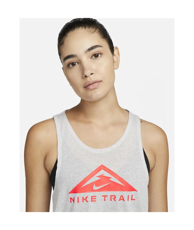 Camiseta trail Nike de Dri-FIT cinzento Mulher