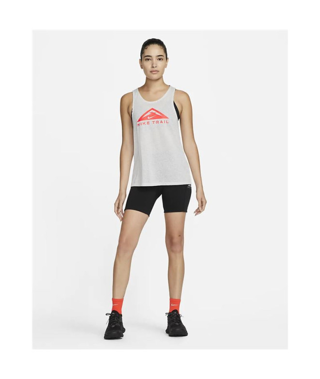 Camiseta de trail Nike Dri-FIT gris Mujer