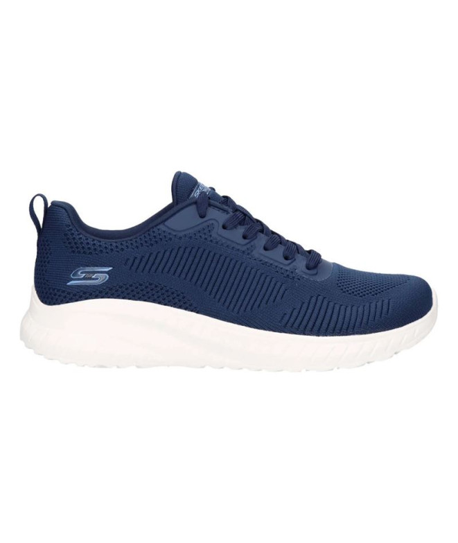 Chaussures Skechers Bobs Squad Chaos - F Femme Navy Engineered Knit