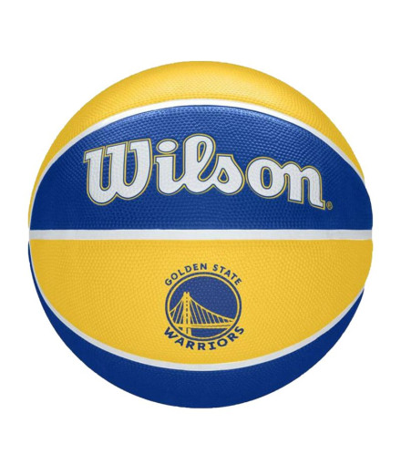 Balle de basket-ball Wilson NBA Team Tribute Warriors Jaune