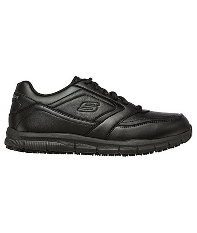 Chaussures Skechers Nampa Homme Noir Synthétique/Pu