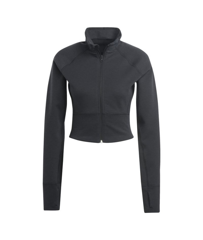 Veste de yoga adidas Aeroready Studio Black Women's Yoga Jacket