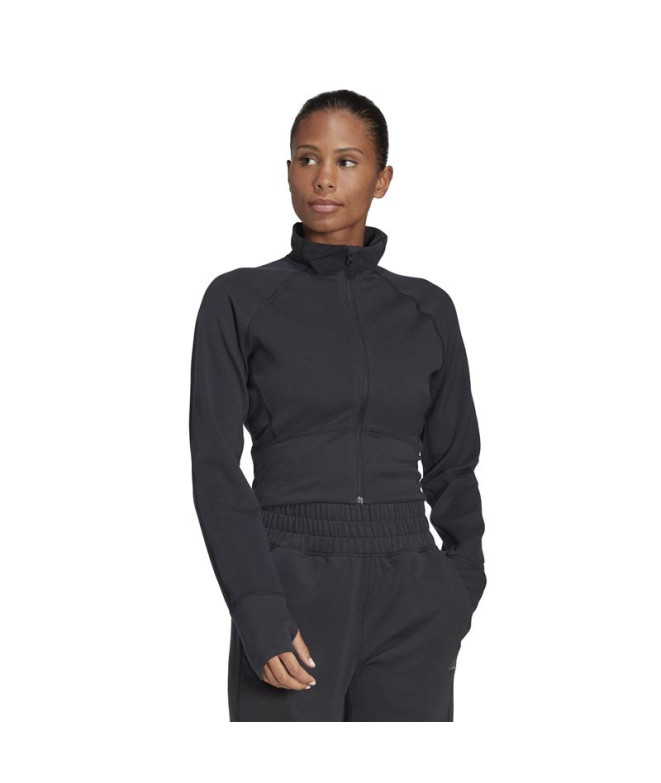 Veste de yoga adidas Aeroready Studio Black...