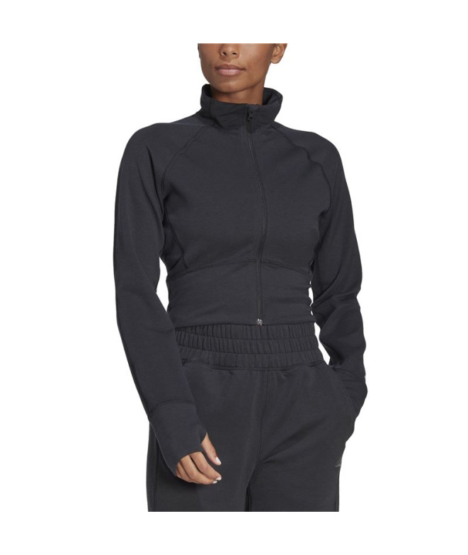 Casaco de ioga adidas Aeroready Studio Preto...