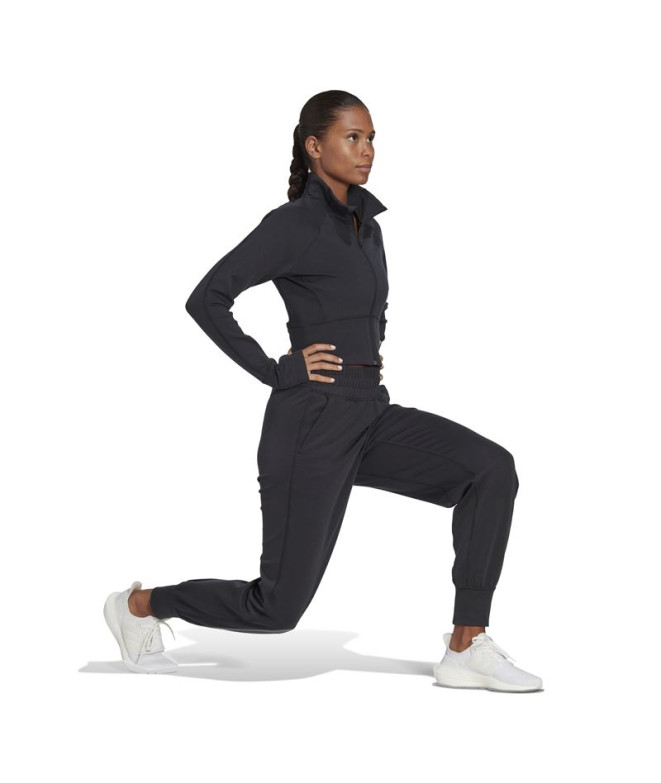 Veste de yoga adidas Aeroready Studio Black...