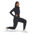 Casaco de ioga adidas Aeroready Studio Preto Casaco de ioga para mulher