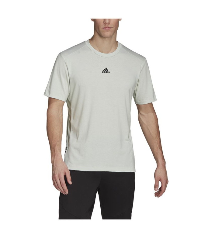 T-shirt de yoga adidas Aeroready blanc Hommes