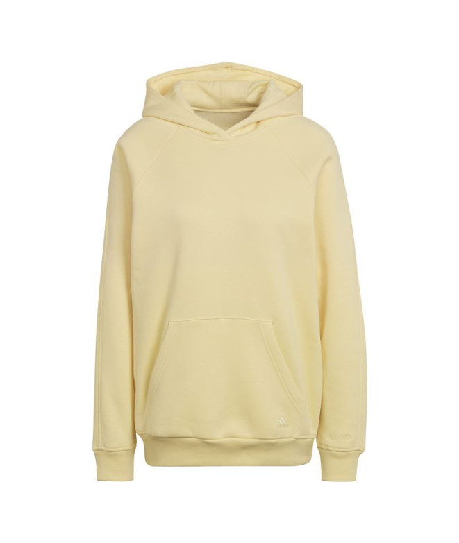 Moletom adidas ALL SZN Fleece Boyfriend amarelo Mulher